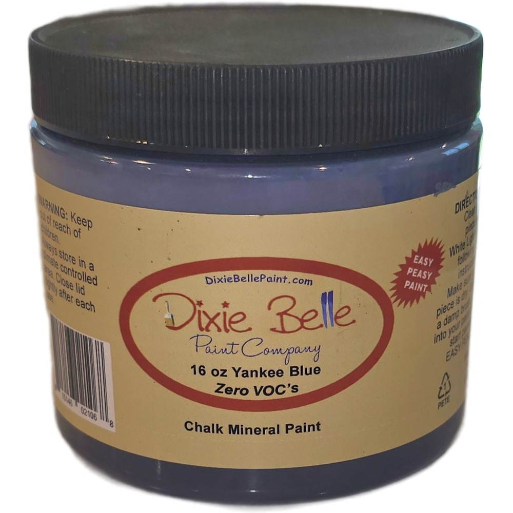 Dixie Belle Paint Company Yankee Blue Chalk Mineral Paint 16 oz Zero VOCs